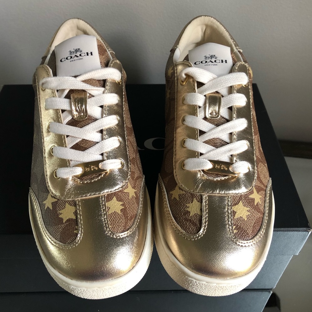 COACH SIGNATURE STAR SNEAKERS SIZE 7B - Picture 4 of 8